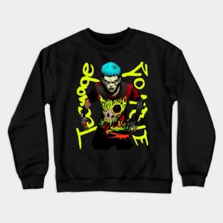 Zombie Teenage Boy Halloween Crewneck Sweatshirt